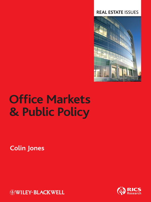 Title details for Office Markets and Public Policy by Colin Jones - Available